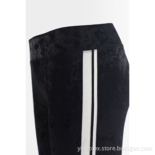 Pantalon slim en velours noir